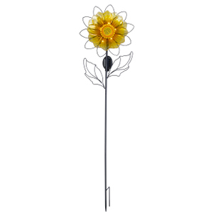 Pflanzenstecker mit Solar LED - Blume - ca. 30 x 15 x 122 cm - 1 Stück