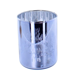 Teelichtglas Koralle - Glas - ca. 8x10 cm