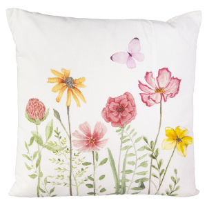 Dekokissen Blumen - ca. 40x40x6 cm
