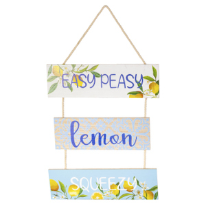 Dekoanhänger Schild - Holz - ca. 30 x 0,6 x 51 cm