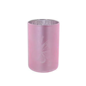 Teelichtglas Wiese - Glas- ca. 8x12 cm