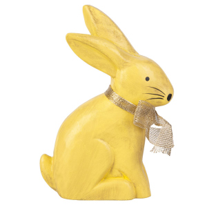 Hase mit Schleife - Holz - ca. 11x5x18 cm