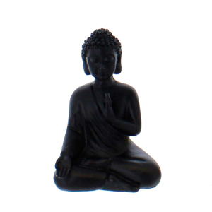Buddha sitzend - aus Polyresin - ca. 6 x 4 x 8 cm - 1 Stück
