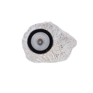 Stein mit solar LED grau - ca. 13 x 8,3 x 9,6 cm