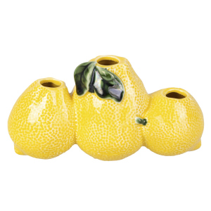 3 Vasen - Zitrone - gelb - ca. 15,5 x 6,5 x 8 cm