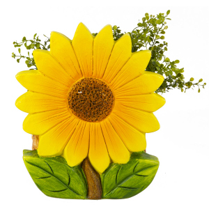 Sonnenblume gelb/grün - ca. 25 x 17,7 x 30 cm