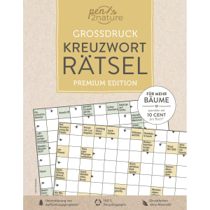 Grossdruck - Kreuzwort Rätsel - Premium Edition