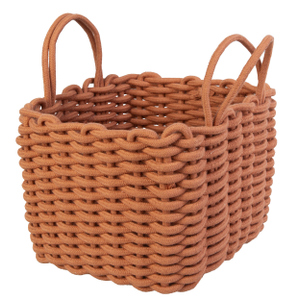 Korb mit Griffen - rot - Größe S - ca. 20 x 17 cm 