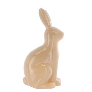 Hase sitzend orange - ca. 8,5 x 13,5 x 25 cm