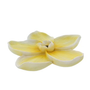 Wandhänger Blume gelb - ca. 25 x 5 cm