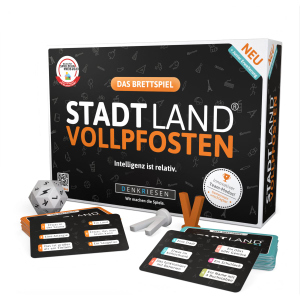 Stadt Land® Vollpfosten - Das Brettspiel + Junior Erweiterung