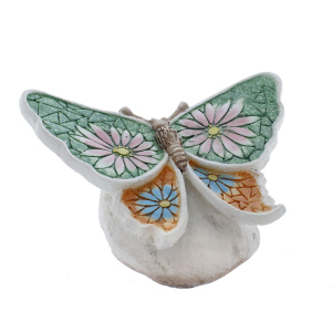 Schmetterling mit solar LED bunt - ca. 33 x 21 x 21 cm