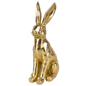 Hase in gold - ca. 11,3x7,8x23 cm