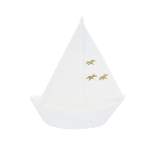 Boot mit LED - ca. 13,5 x 6 x 15,5 cm