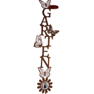 Pflanzenstecker Garten rostbraun - ca. 17 x 5 x 90,5 cm