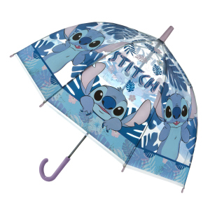 Disney Stitch - Kinderregenschirm - transparent/blau 