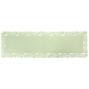 Platzmatte Blumen mint  - ca. 30 x 100 x 0,3 cm