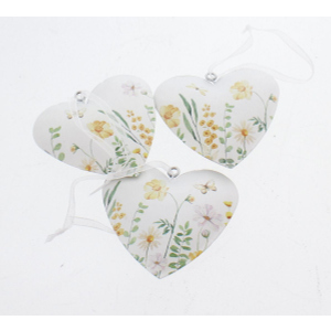 Dekohänger-Set Herz, 3tlg. - ca. 6,5 x 6 x 1,5 cm