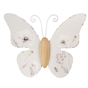 Deko Schmetterling - weiß - ca. 16,5 x 13 x 4 cm