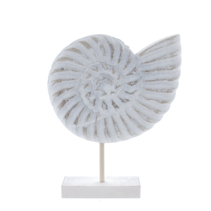 Muschelfigur weiß - ca. 24 x 20 x 4 cm