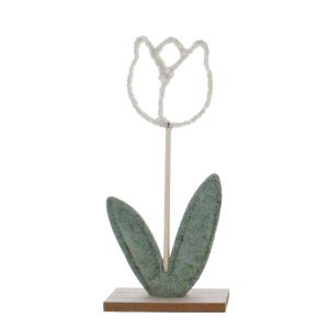 Standdeko - Tulpe - ca. 12 x 4 x 25 cm - 1 Stück