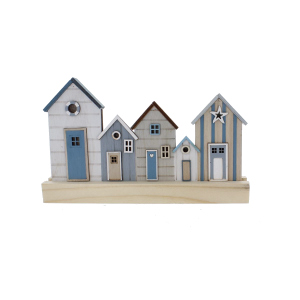 LED Häuserblock maritim - ca. 30 x 4 x 18 cm