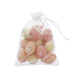 12 Ostereier orange -  ca. 4 cm