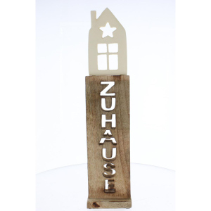 Säule Zu Hause braun - ca. 13 x 5 x 45 cm