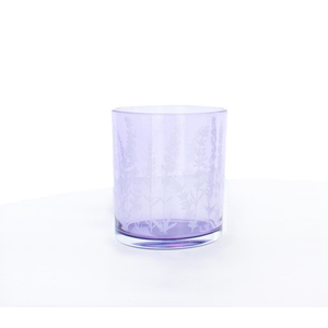 Windlicht Lavendel - lila - ca. 9 x 10 cm