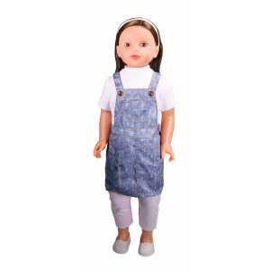 Besttoy - Laufpuppe Josy - brünett - ca. 86 cm