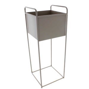 Pflanztopf mit Ständer braun - ca. 22,5 x 22,5 x  60,5 cm