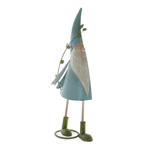 Wichtel mit Blätterast grün - ca. 18 x 9 x 45 cm