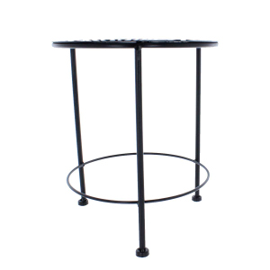 Beistelltisch rund - schwarz - ca. 28 x 33 cn