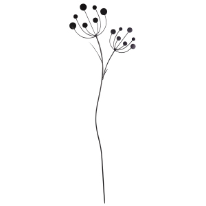 Pflanzenstecker - Pusteblume - ca. 115 x 38,5 cm - 1 Stück