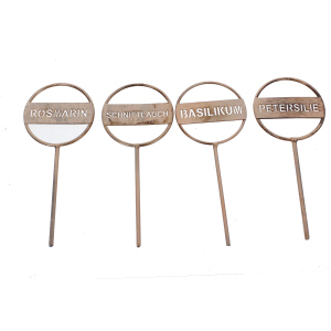 Beetstecker - Kräuter - kupfer - ca. 18 x 7,5 cm - 1 Stück