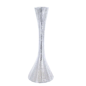 Kerzenhalter Säule - silber - ca. 7 x 25,5 cm