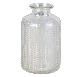 Vase Flasche klar - ca. 6 x 10 cm