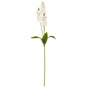 Blume mit Blättern weiß/grün - ca. 75 cm - in verschiedenen Farben erhältlich 