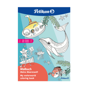 Malbuch - Meine Meereswelt - mit über 100 Stickern