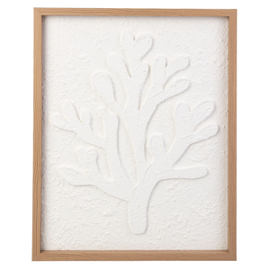 Wandbild - Baum - weiß/braun - ca. 40 x 2,5 x 50 cm