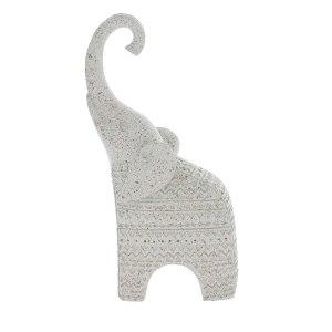 Deko-Elefant stehend - grau - ca. 10,5 x 6 x 20 cm