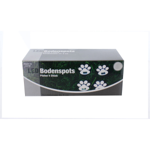 Solar LED Bodenspots Pfote - ca. 9 cm - 4 Stück