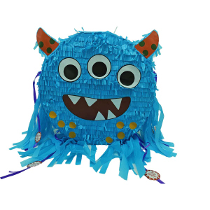 Pinata - Monster - blau - faltbar