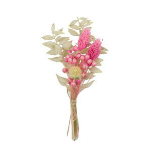 Trockenblumenstrauß - Tiny - ca. 15 cm - pink/beige 