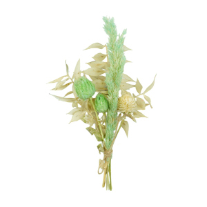 Trockenblumenstrauß - Tiny - ca. 15 cm - mint/beige 