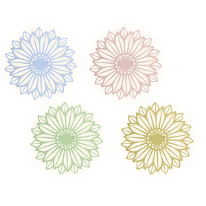 Solar Sonnenblume - aus Metall - ca. Ø 37,5 cm - 1 Stück 