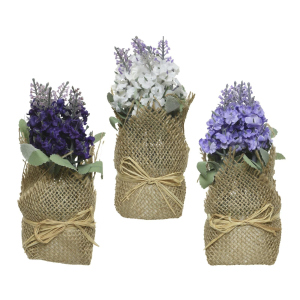 Kunstblume - Lavendel - im Sisalsäckchen - ca. 17 cm - 1 Stück 