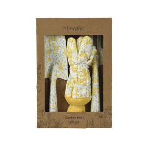 Gartenwerkzeug - 3er Set - Blumenmuster