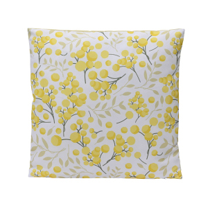 Kissen - gelbe Blumen - ca. 45 x 45 cm 