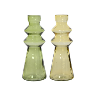 Vase - länglich - aus Glas - ca. Ø 8 x 20 cm - 1 Stück